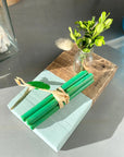 Riwalenn - Lot de 5 batons de cire à cacheter vert - artisaire
