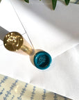 Sceau en laiton motif Thank You - Riwalenn - Artisaire - cachet de cire