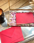 Riwalenn - Lot de 25 enveloppes rouge - artisaire - amazon - cultura - etsy