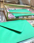 Riwalenn - Lot de 25 enveloppes vert - artisaire - amazon - cultura - etsy